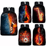 Musical Instrument Totes Bag Jazz Rock Women Backpack