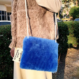 Muxi Lamb Down Shoulder Bag Multicolor Versatile Handbag