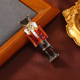 Muylinda Christmas Nutcracker Enamel Soldier Brooch