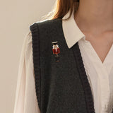 Muylinda Christmas Nutcracker Enamel Soldier Brooch