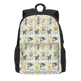 Cat Print Backpack for Men and Women