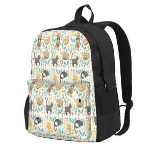 Cat Print Backpack for Men and Women