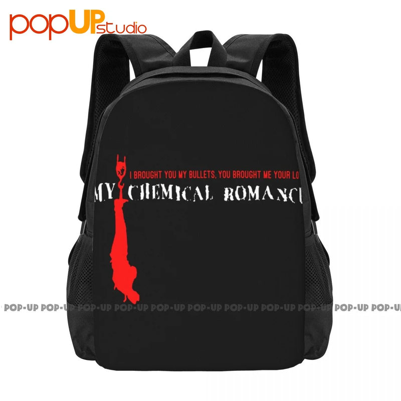 MCR Eyeball First Bullets Backpack Large Capacity Travel Gym Bag