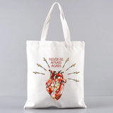 MCR Dead Femme Cartoon Handbags Shoulder Bags Casual Shopping Women Canvas Bag