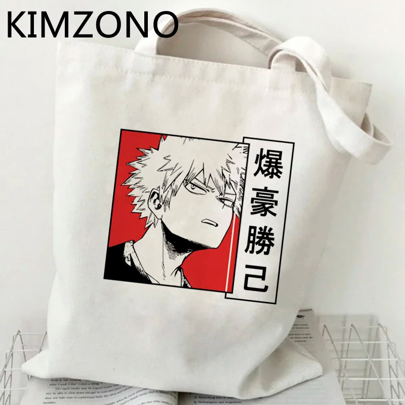 My Hero Academia Bakugo Shopping Bag Tote Canvas Eco Bag