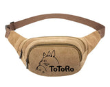 Totoro Anime Canvas Waist Pack Bag Pouch Belt Travel Hip Casual Fanny Bag