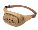 Totoro Anime Canvas Waist Pack Bag Pouch Belt Travel Hip Casual Fanny Bag