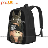 My Neighbor Totoro Cuddle Backpack Large Capacity Print Gym Tote Bag