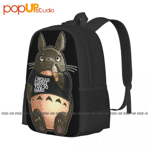 My Neighbor Totoro Cuddle Backpack Large Capacity Gym Tote Bag