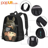 My Neighbor Totoro Cuddle Backpack Large Capacity Print Gym Tote Bag