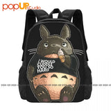 My Neighbor Totoro Cuddle Backpack Large Capacity Print Gym Tote Bag