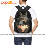 My Neighbor Totoro Cuddle Backpack Large Capacity Print Gym Tote Bag