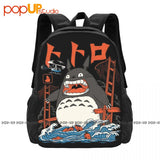 Totoro Attack Backpack Large Capacity Sports Travel Bag