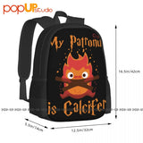 Calcifer Patronus Howl's Moving Castle Backpack Schoolbag