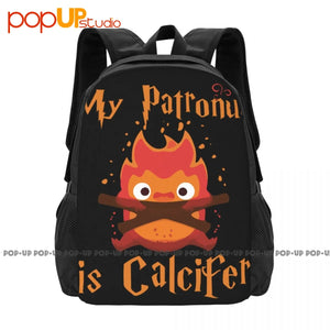 Calcifer Patronus Howl's Moving Castle Backpack Schoolbag