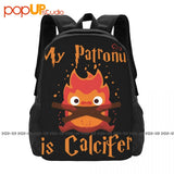 Calcifer Patronus Howl's Moving Castle Backpack Schoolbag