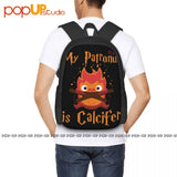 Calcifer Patronus Howl's Moving Castle Backpack Schoolbag
