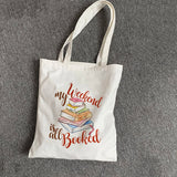 Book Lover Tote Bag - Weekend Booked Canvas Handbag