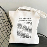 Booked Weekend Tote Bag Canvas Book Totes Reading Handbag