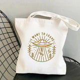 Booked Weekend Tote Bag Canvas Book Totes Reading Handbag