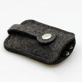 1Pcs Car Key Bag Woolen Felt Keychain Holder Organizer Pouch Case Bag
