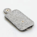 1Pcs Car Key Bag Woolen Felt Keychain Holder Organizer Pouch Case Bag