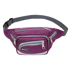 Leather Waist Belt Money Wallet Bag Pack Pouch for Travel