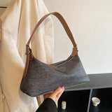 Women's Denim Shoulder Bag Casual Handbag Purse Canvas Strap