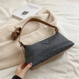 Women's Denim Shoulder Bag Casual Handbag Purse Canvas Strap