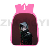 Tokyo Ghoul 3D Print Backpack Girls Female Back Pack 12/16 Inch Canvas