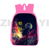Tokyo Ghoul 3D Print Backpack Girls Female Back Pack 12/16 Inch Canvas