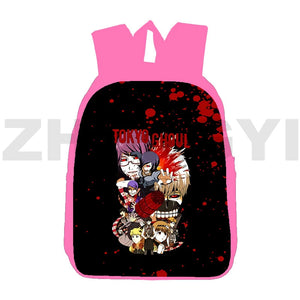 Tokyo Ghoul 3D Print Backpack Girls Female Back Pack 12/16 Inch Canvas