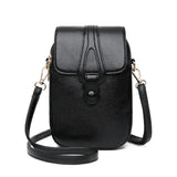 Satchel Leather Phone Bags Mini Shoulder Crossbody Bags Women Purses