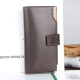 Long Men Purse Wallet Clutch PU Leather Male Business Wallet