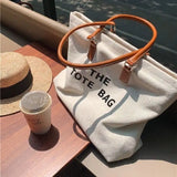Brands Canvas Tote Women Handbag Casual Letter Shopper Bags for Women