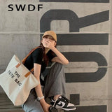 Casual Letter Shopper Bags for Women Shoulder Crossbody Bag Women's Bag