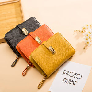 Leather Clutch Bag Wallet Cell Phone Pocket Long Purse