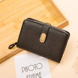Leather Clutch Bag Wallet Cell Phone Pocket Long Purse
