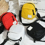 Canvas Bag Patchwork Crossbody Shoulder Zipper Mini Wallet Phone Ba