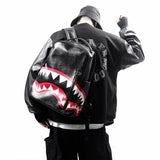 Men's Camo Leather Backpack Shoulder Bag Travel Laptop School Bag