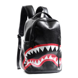 Men's Camo Leather Backpack Shoulder Bag Travel Laptop School Bag