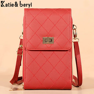 Mini Women Shoulder Bags PU Leather Phone Crossbody Bag Ladies Purse Clutch