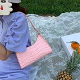 Retro Women Totes Shoulder Bag Leather Chain Handbag for Shopping