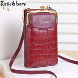 Stone Pattern Crossbody Bag Women's PU Leather Shoulder Bags Handbags