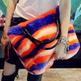 Plush Shoulder Bag Large Capacity Fluffy Crossbody Handbag