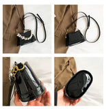 French Diamond Square Bag Handbag Noble Gem Shoulder Bag