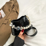 French Diamond Square Bag Handbag Noble Gem Shoulder Bag