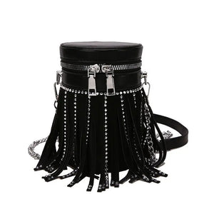 Fringe Shoulder Bag PU Leather Handbags Purses