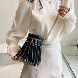 Fringe Shoulder Bag PU Leather Handbags Purses