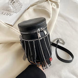 Fringe Shoulder Bag PU Leather Handbags Purses